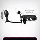 Fantasy C-Ringz Remote-Controlled Vibrating Cock Blocker With Ass-Gasm Plug - Black
