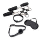 7 Pc Hogtie and Ball Gag Kit - Black