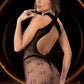Halter Top Mini Dress - One Size - Black