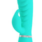 Prescott Super Soft Rabbit Silicone Vibrator - Vibrator -Teal