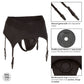 Boundless Thong With Garter - 2l/3xl - Black