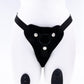 Hidden Pocket Strap on With Remote Control Vibrator - Black