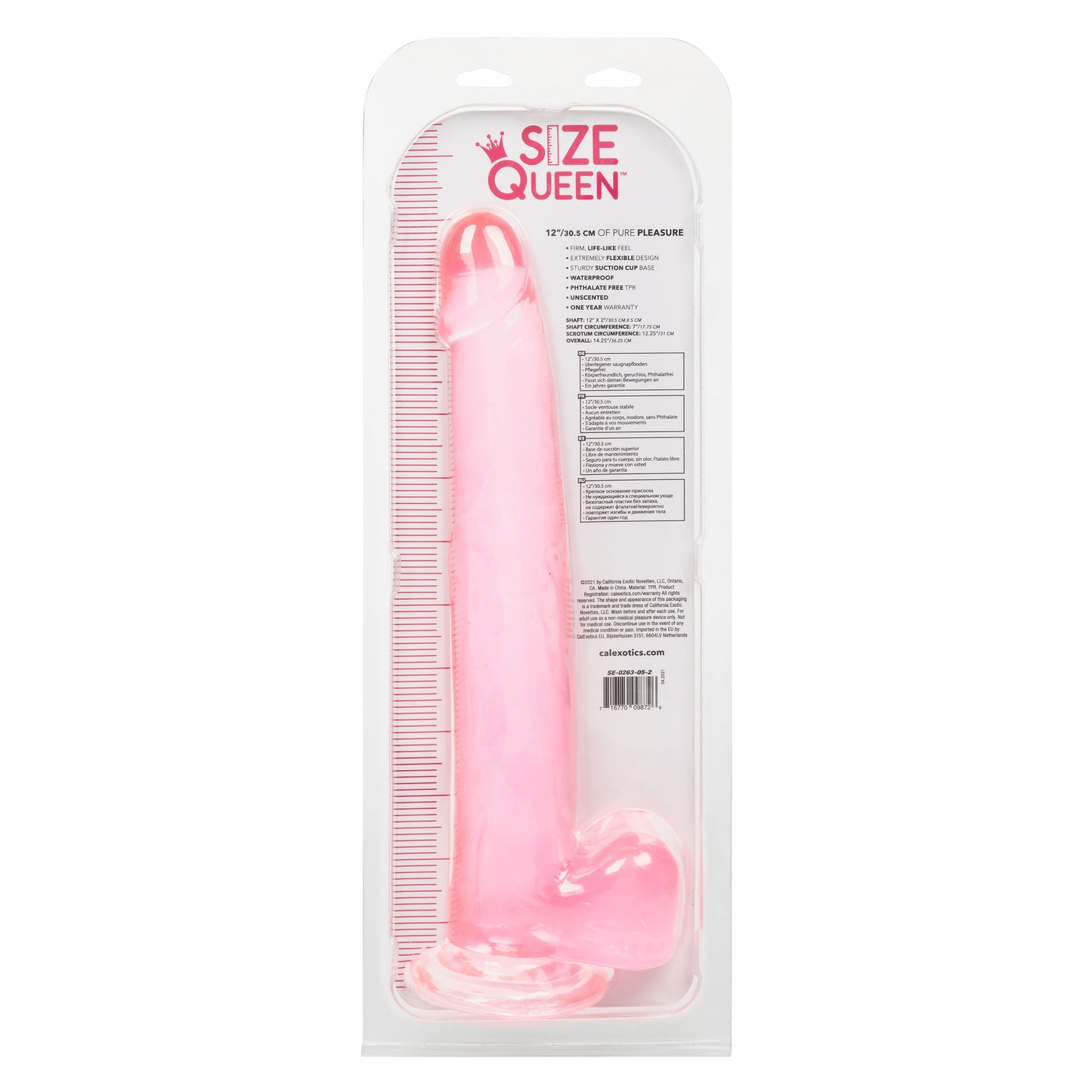 Size Queen 12 inch/30.5 Cm - Pink