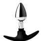 Dark Invader Metal and Silicone Anal Plug - Small