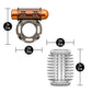 Stay Hard Vibrating Cock Ring Set With Sleeve Textured Sheath
