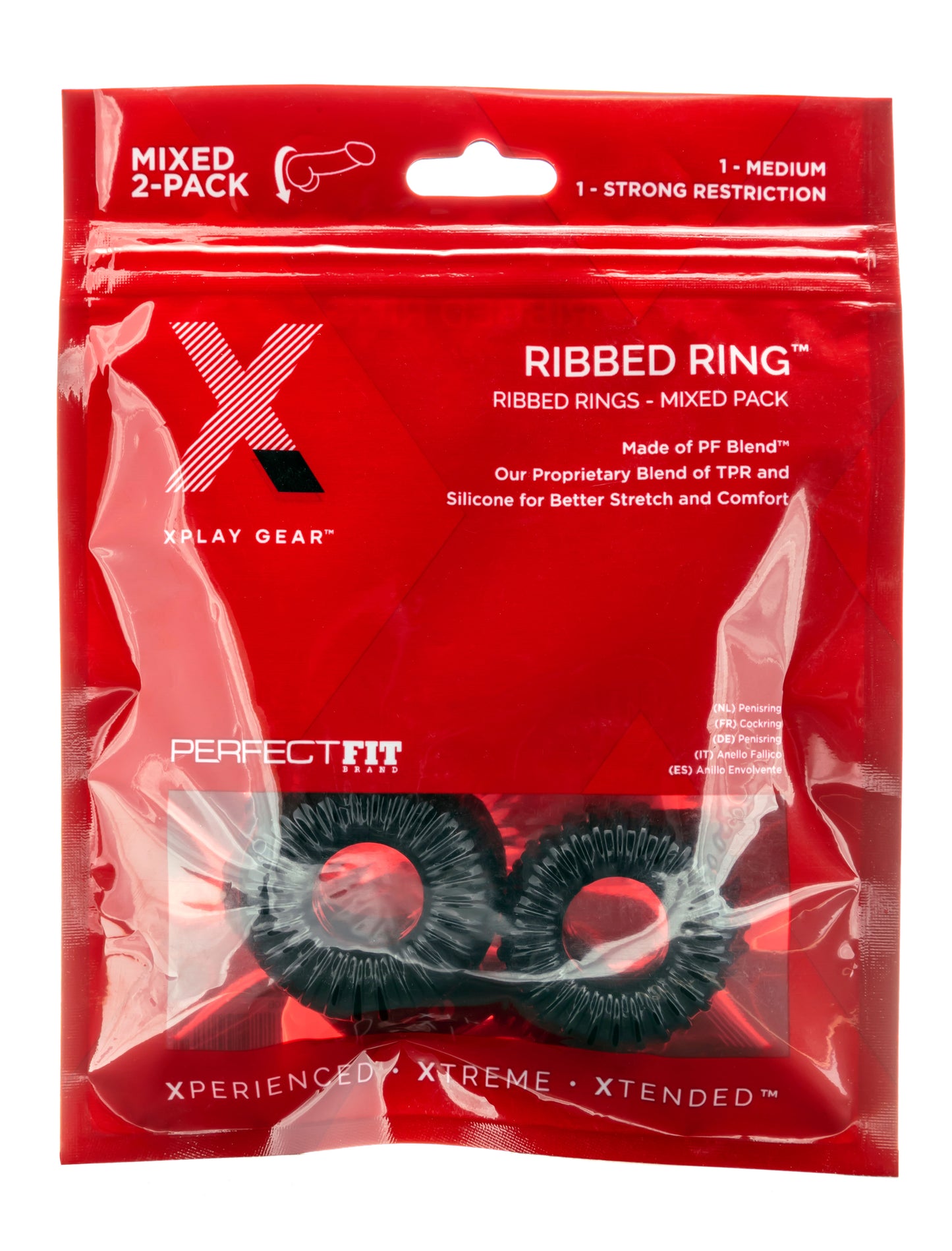 Xplay Mixed Pack  Ribbed Ring & Rr Slim