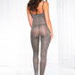Metallic Python Look Bodysuit - One Size -  -  Silver