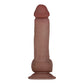Flexskin Poseable Dildo - 7.75 Inch - Dark