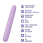 Play With Me Silicone Double Ended Vibrator - Purple