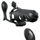 Fantasy C-Ringz Remote-Controlled Vibrating Cock Blocker With Ass-Gasm Plug - Black