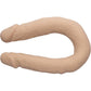 Silicone Studs Bend and Hold Dual Dong 12 Inch - Ivory
