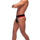 Retro Sport Panel Thong - S/ M - Red/ Black