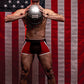 Retro Sport Panel Short- X-Large - Black/ Red