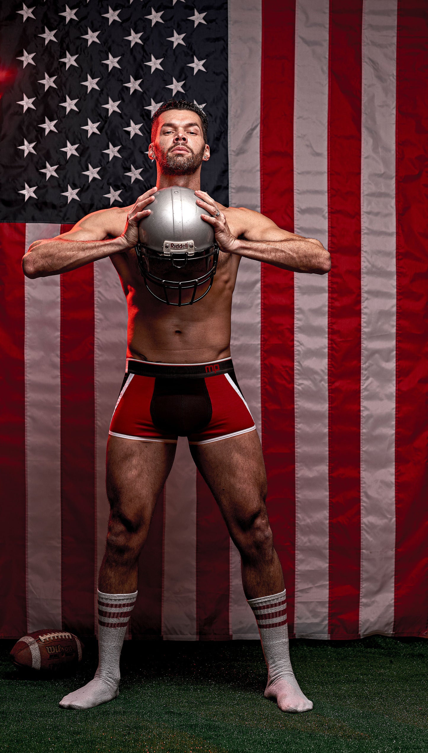 Retro Sport Panel Short- X-Large - Black/ Red