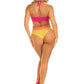 Ombre Halter Bodysuit - One Size - Sunset