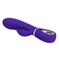 Prescott Super Soft Rabbit Silicone Vibrator - Purple