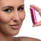 10x Rechargeable Vibrating Metallic Bullet - Pink