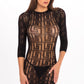 Exotic Geometry Mini Dress - Black - M/l