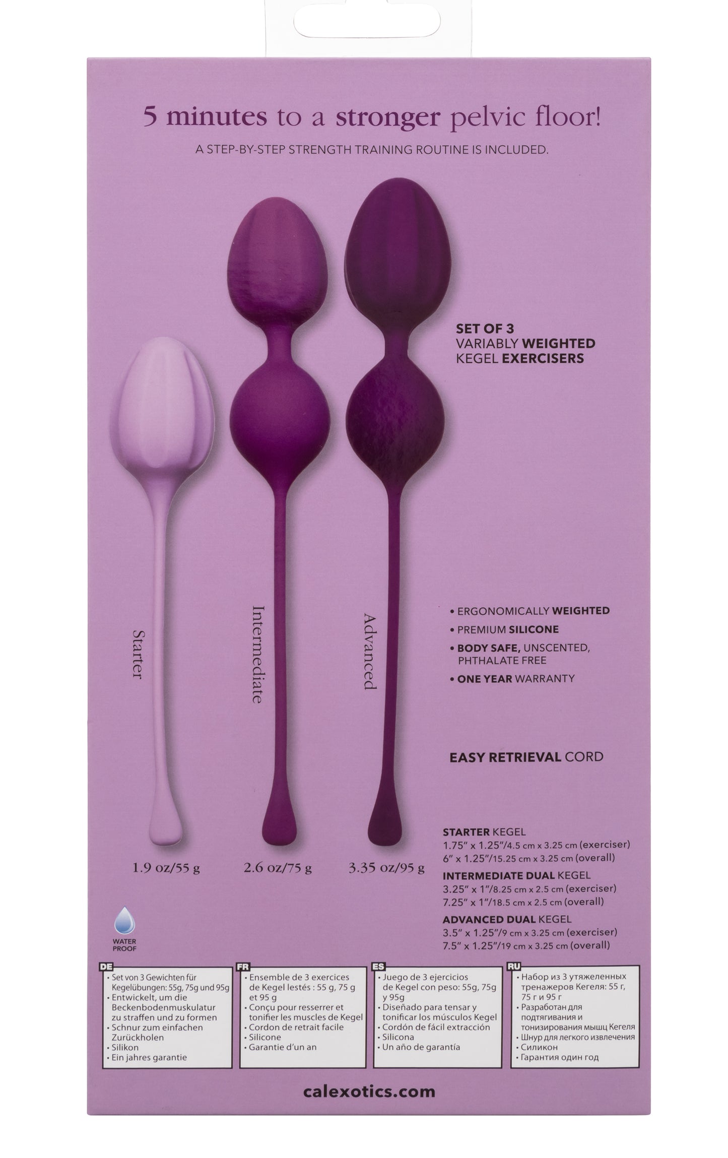 Kegel Training 3-Piece Set - Purple