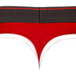 Retro Sport Panel Thong - S/ M - Red/ Black
