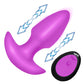Thrusting and Vibrating Silicone Butt Plug - Purple