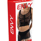 Fishnet Armor 2 Piece Set - Os - Black