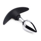 Dark Invader Metal and Silicone Anal Plug - Small