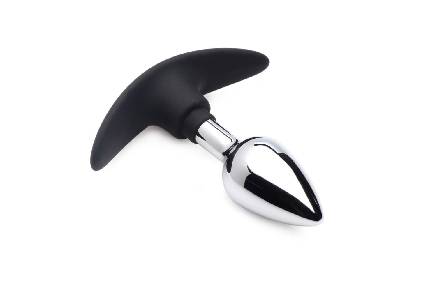 Dark Invader Metal and Silicone Anal Plug - Small