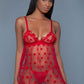 Valentina Slip - Medium - Red