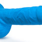 Neo - 9 Inch Dual Density Dildo - Neon Blue