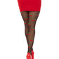 Polka Dot Cherry Tights - One Size - Black