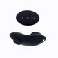Hidden Pocket Strap on With Remote Control Vibrator - Black