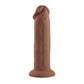 7 Inch Girthy Vibrating Dong - Dark