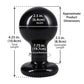 Round Butt Plug Medium - Black
