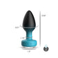 Eluxe Vibrating Clr Gem Bluombre Plug Sm With Remote