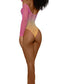 Ombre Net Bodystocking - Os - Tropical Peach
