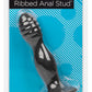 Silicone Ribbed Anal Stud - Black