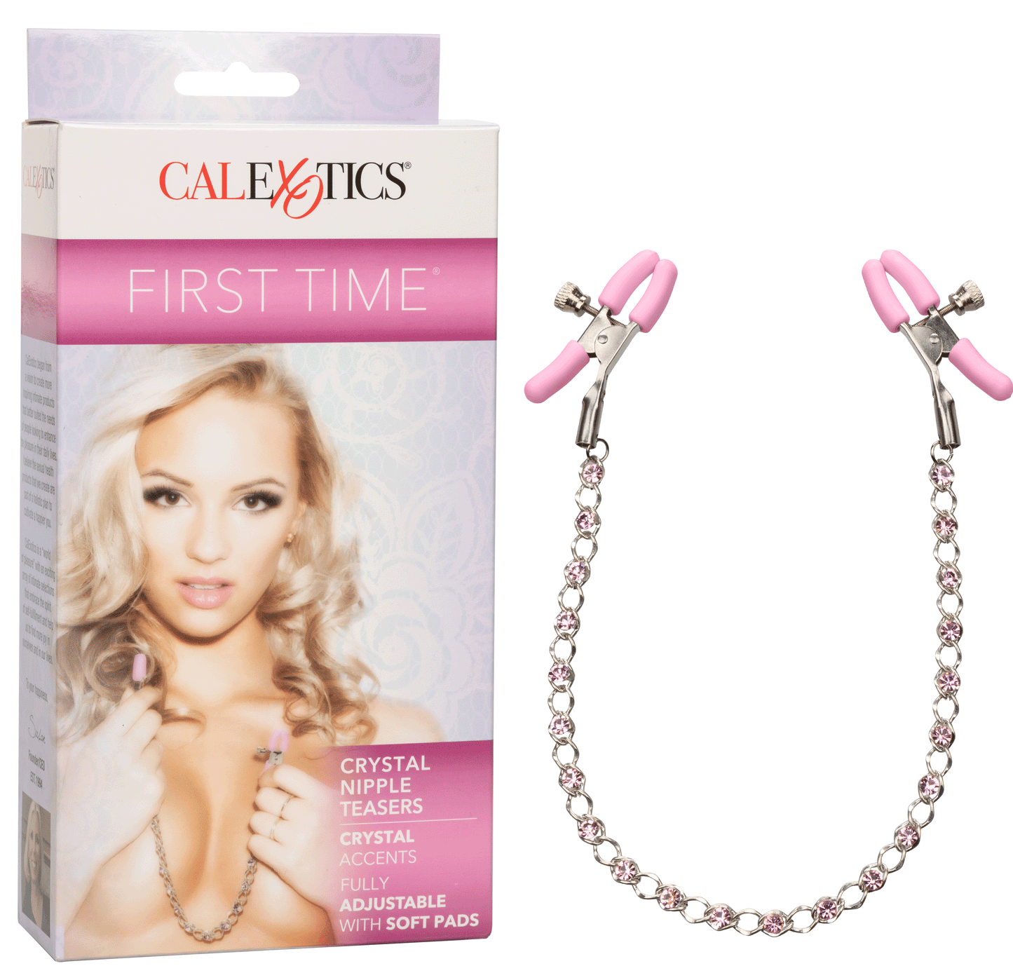 First Time Crystal Nipple Teasers - Pink