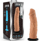 Lock on - Argonite - 8 Inch Dildo With Suction Cup Adapter - Mocha