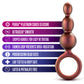 Anal Adventures Matrix - Beaded Loop Plug - Copper