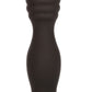 Silicone Ribbed Anal Stud - Black
