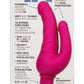 Rechargeable Power Stud Over and Under - Pink