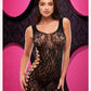 Leopard Lace Mini Dress - One Size - Black