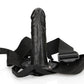 Hollow Strap-on Without Balls 6 Inch - Black