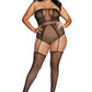 Teddy Bodystocking - Queen - Black