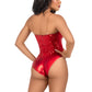 Sequin Bodysuit - Medium - Red