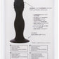 Silicone Ribbed Anal Stud - Black