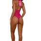 Tiana Lace Teddy With Satin Tie - S/m - Azalea