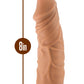Lock on - Argonite - 8 Inch Dildo With Suction Cup Adapter - Mocha