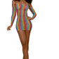 Rainbow Mini With Arm Warmers - Os - Rainbow